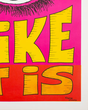 See It Like It Is 1970s American Political/Protest Poster, Reese James - detail