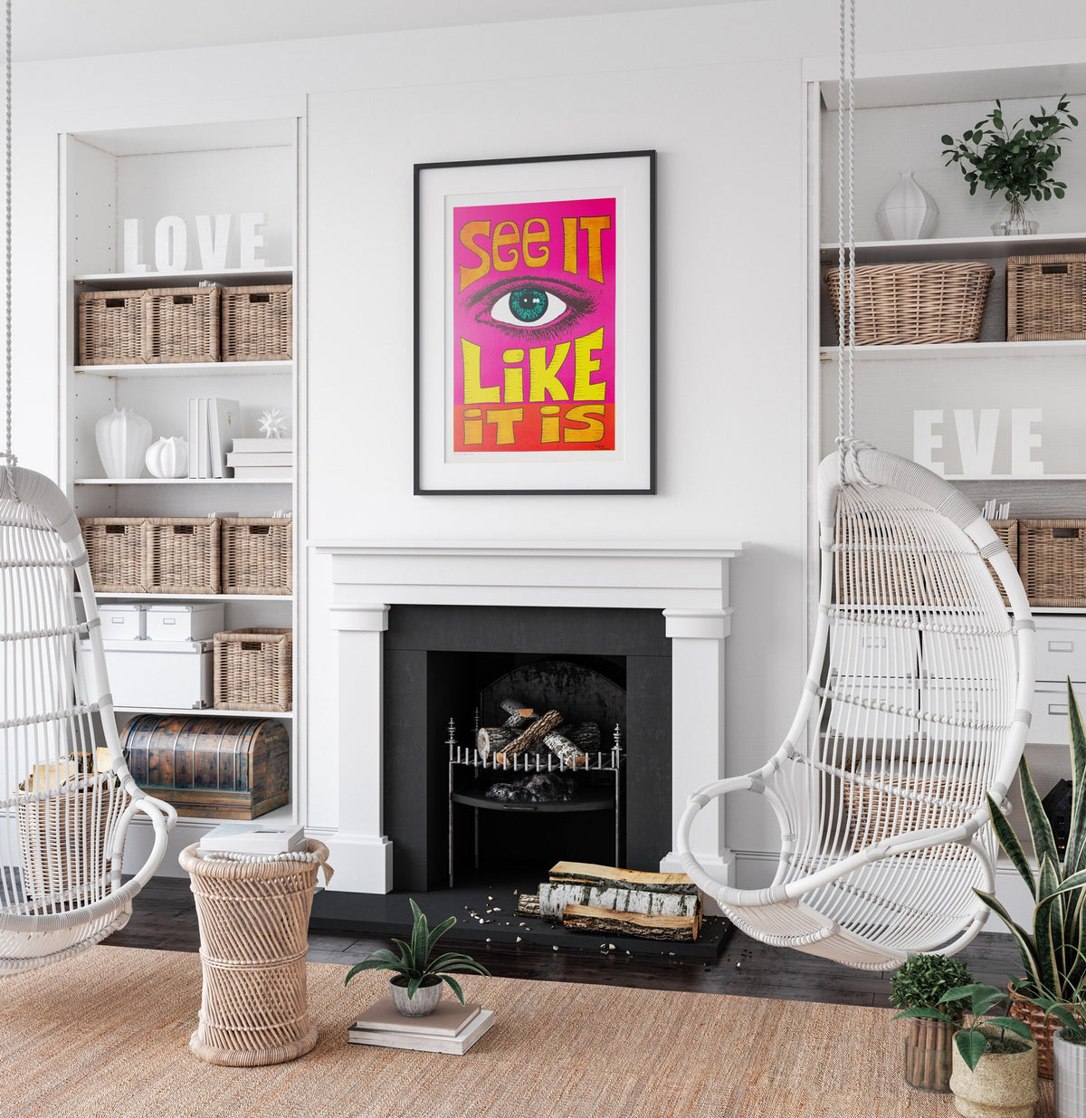 See It Like It Is 1970s American Political/Protest Poster, Reese James