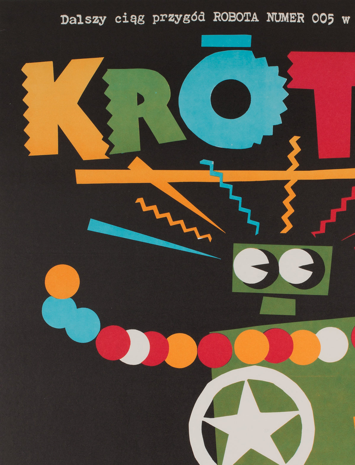 Short Circuit 2 1989 Polish Film Poster, Erol - detail