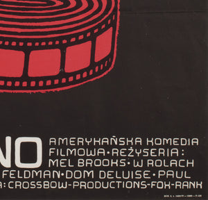 Silent Movie 1976 Polish A1 Film Movie Poster, Jerzy Flisak - detail