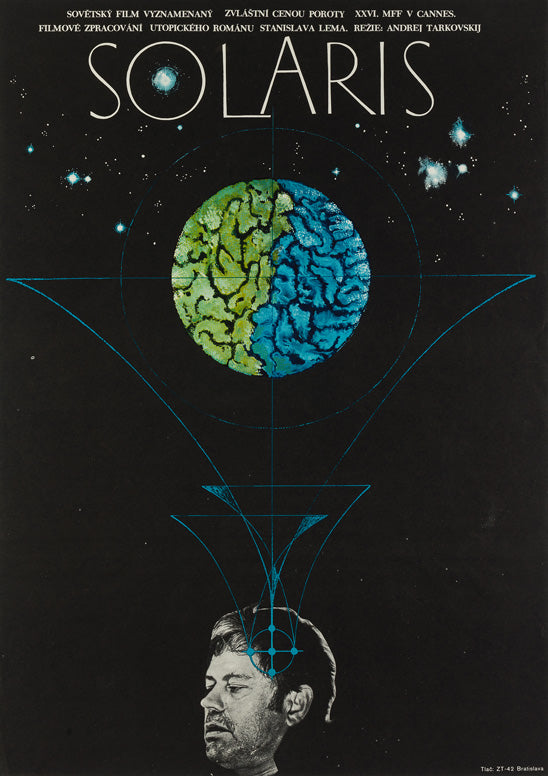 Solaris 1975 Czech A1 original film movie poster