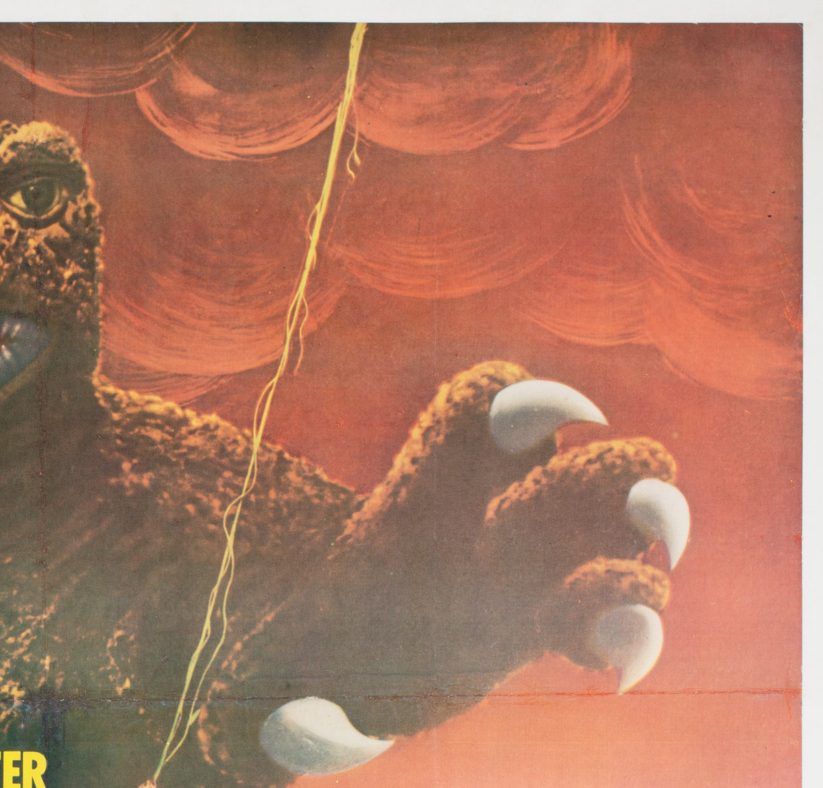 Son of Godzilla 1967 Japanese Export Film Poster - detail