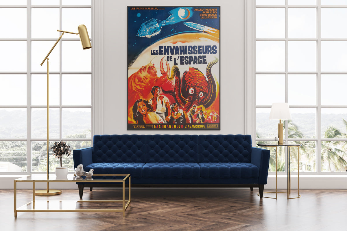 Space Amoeba 1971 French Grande Film Movie Poster, Constantine Belinksy