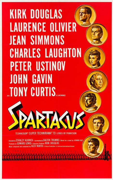Spartacus original film movie poster