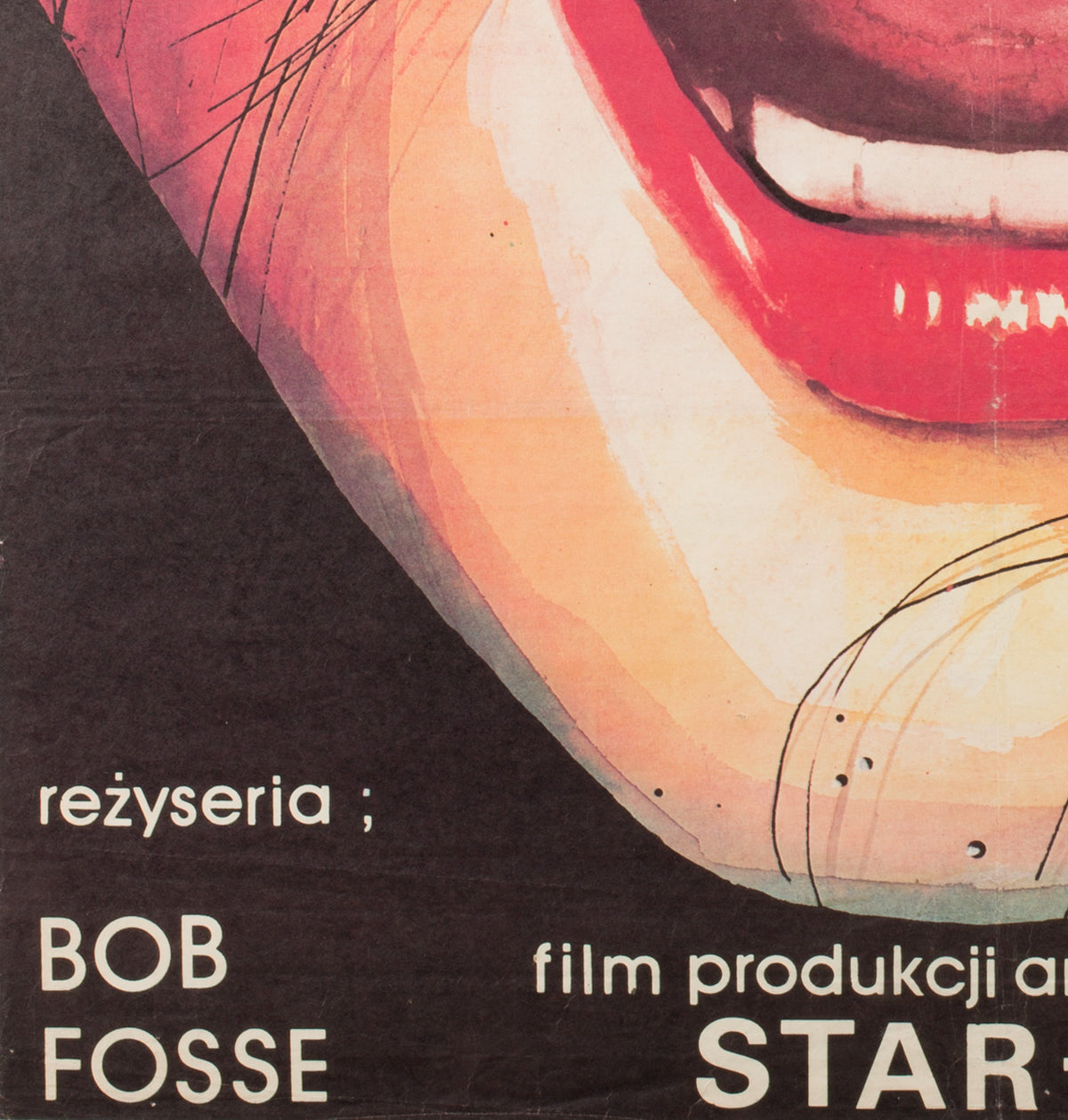 Star 80 1984 Polish Film Movie Poster - detail 2