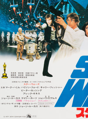 Star Wars 1978 Japanese B2 Film Poster - detail