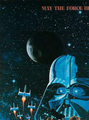 Star Wars 1978 Japanese B2 Film Poster - detail