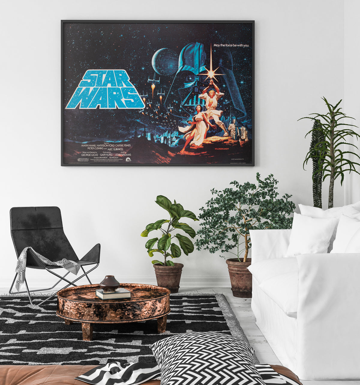 Star Wars 1977 UK Quad Film Movie Poster, Greg and Tim Hildebrandt