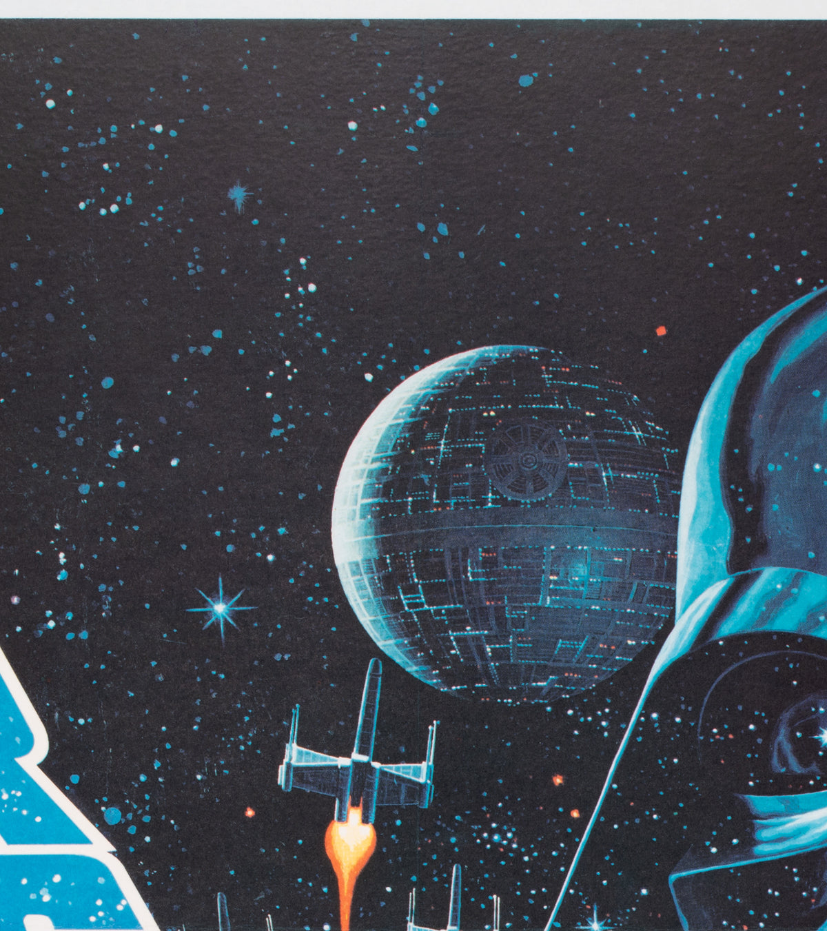 Star Wars 1977 UK Quad Film Movie Poster, Greg and Tim Hildebrandt - detail
