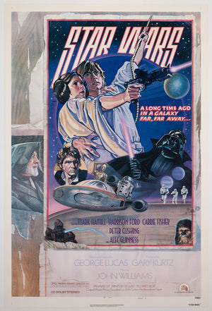 Star Wars 1977 US 1 Sheet Style D Film Poster, Struzen