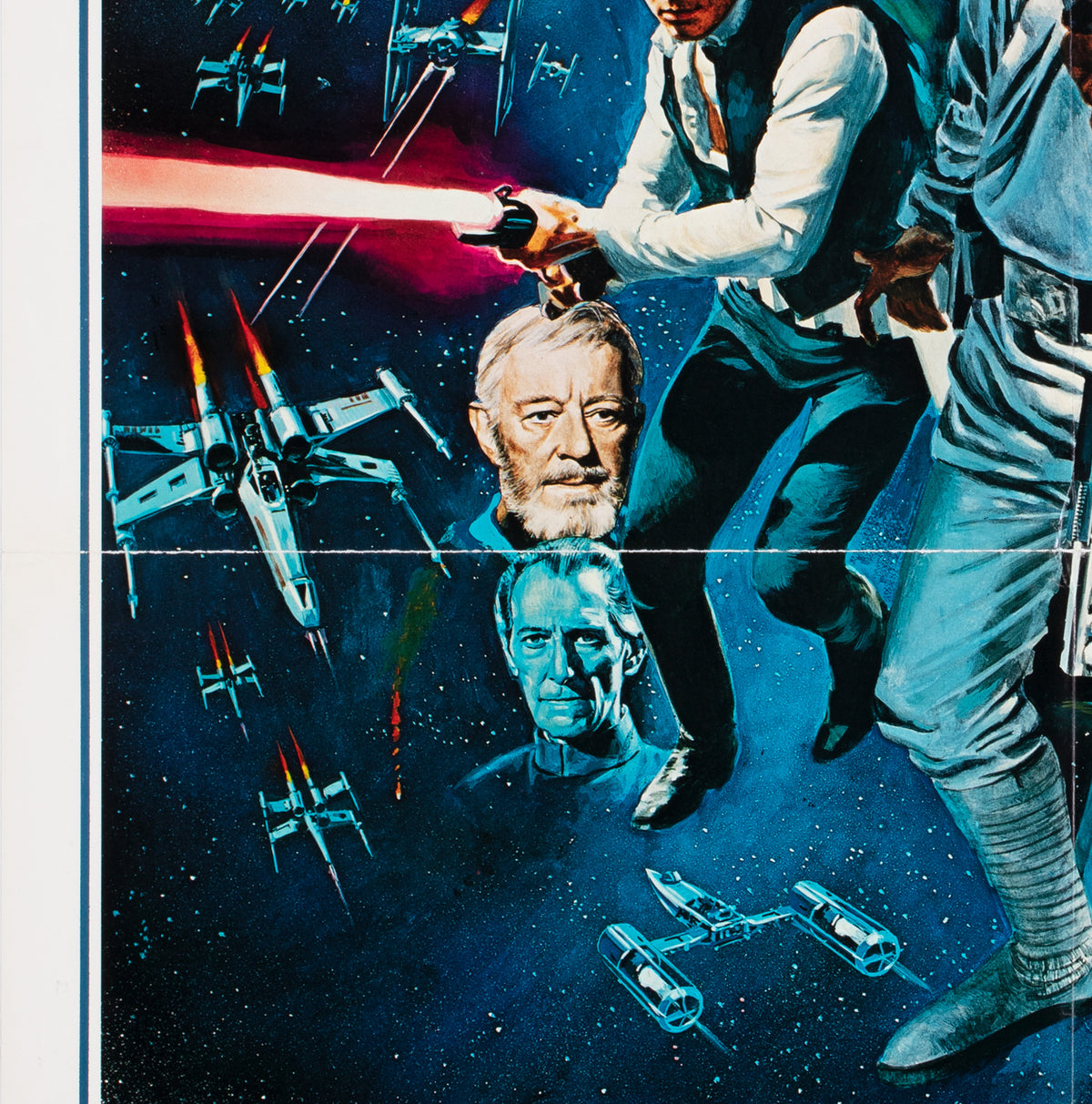 Star Wars 1977 US International Style C Film Movie Poster, Chantrell - detail