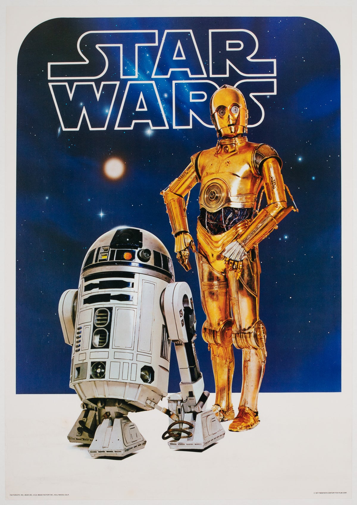 Star Wars 1977 Vintage Factor Inc Commercial Poster
