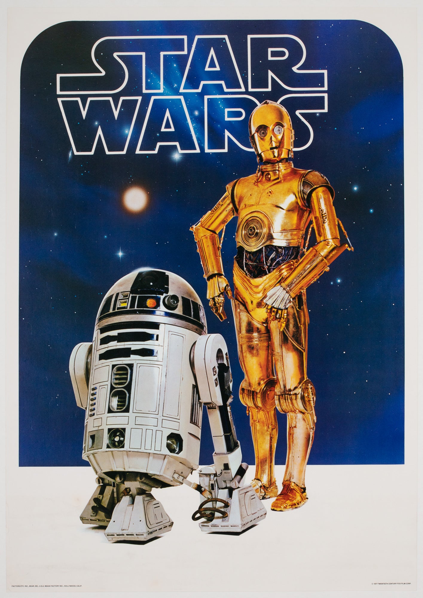 Star Wars 1977 Vintage Factor Inc Commercial Poster