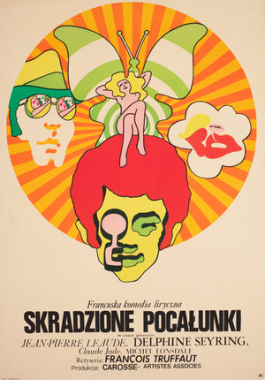 Stolen Kisses 1969 Polish A1 Film Poster, Zbikowski