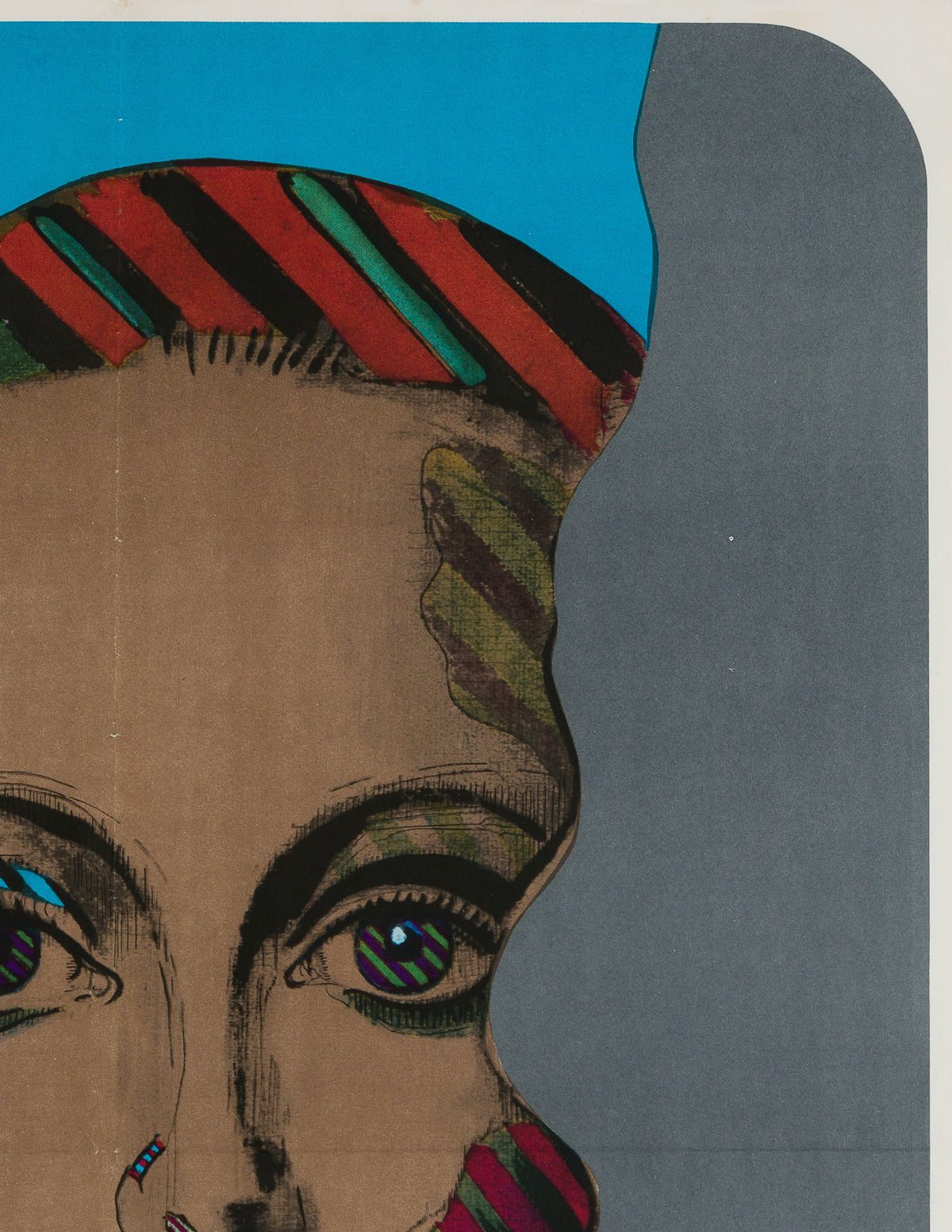 Baisers Volés Stolen Kisses Czech A1 original film movie poster Machalek - detail