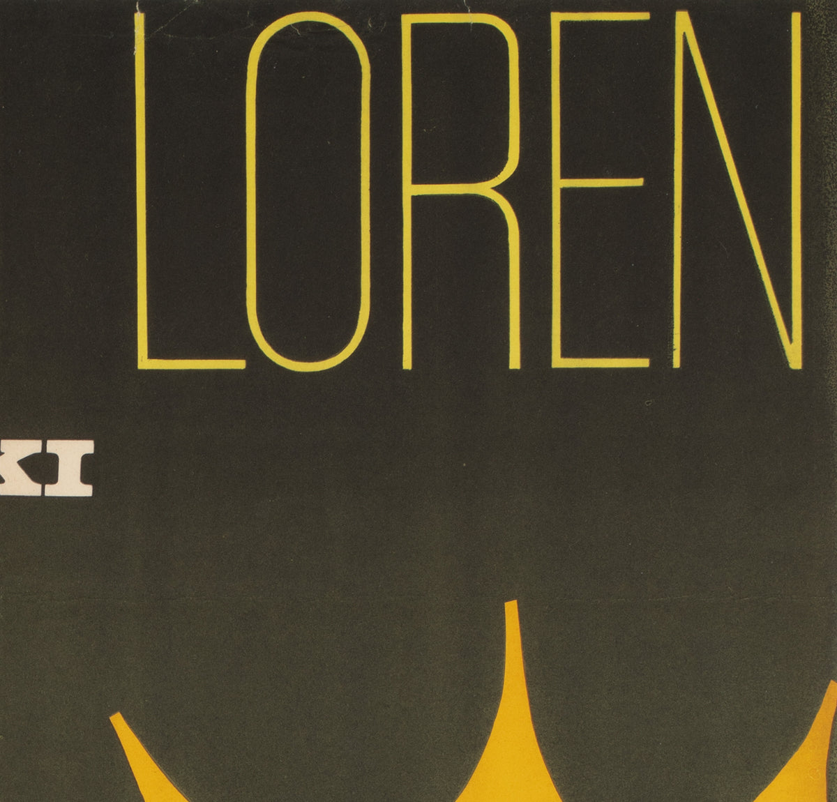 Sunflower 1971 Polish A1 Film Movie Poster, Wiktor Gorka - detail