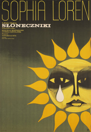Sunflower 1971 Polish A1 Film Movie Poster, Wiktor Gorka