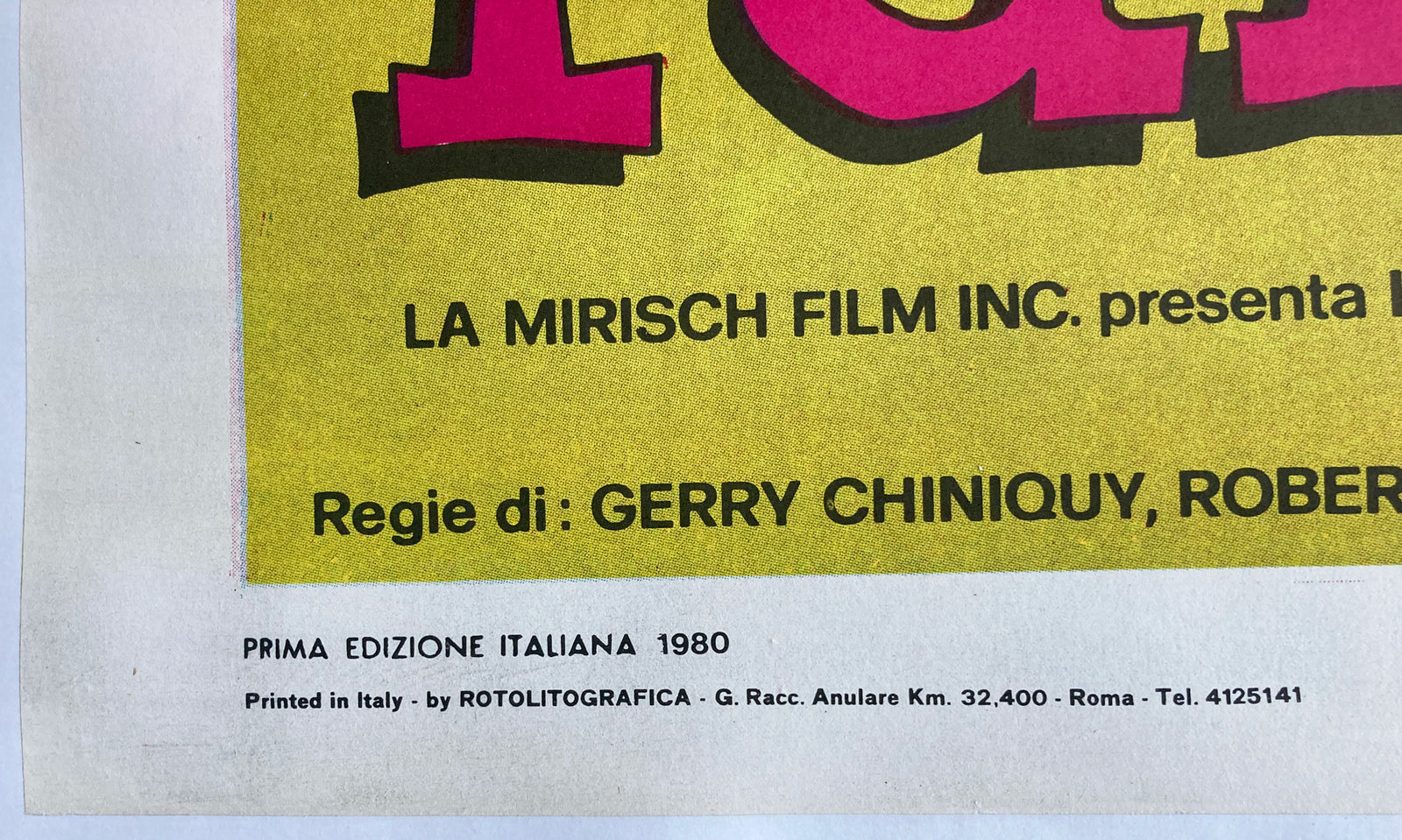 Super Festival of the Pink Panther 1970s Italian 2 Foglio - detail
