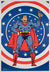 Superman 1971 Vintage Bullseye Peace Panel Poster