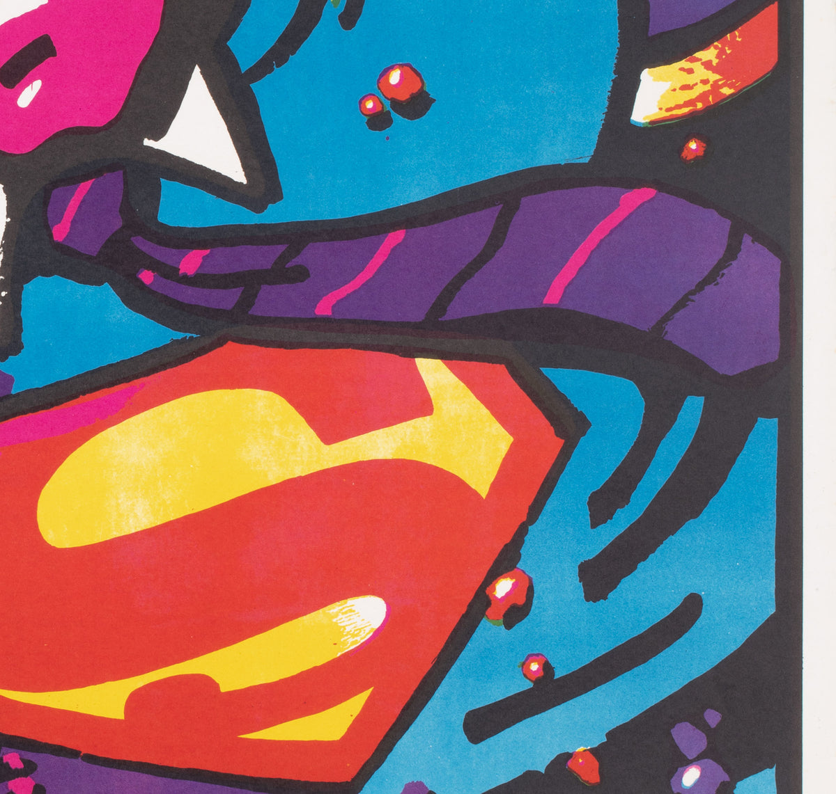 Superman 3 1985 Polish B1 Film Poster, Waldemar Swierzy - detail