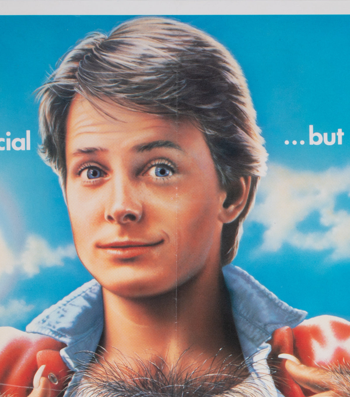 Teen Wolf 1985 UK Quad Film Movie Poster, Cowell - detail