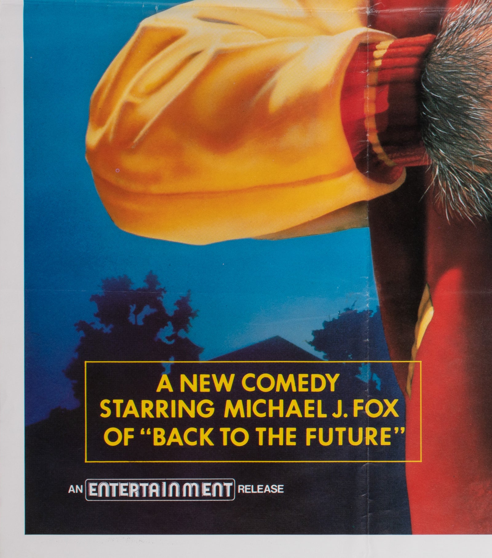 Teen Wolf 1985 UK Quad Film Movie Poster, Cowell - detail