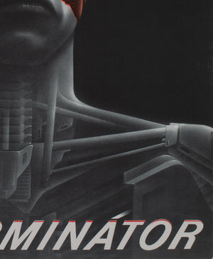The Terminator 1984 Czech A3 Film Poster, Pecak - detail
