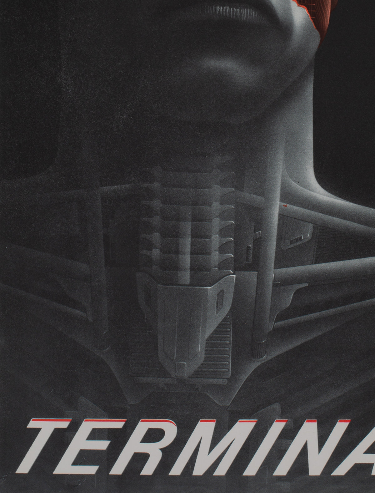 The Terminator 1984 Czech A3 Film Poster, Pecak - detail