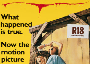 Texas Chainsaw Massacre 1984 Australian Daybill Film Movie Poster - detail