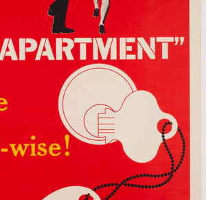 The Apartment 1960 US 1 Sheet Film Movie Poster - detail