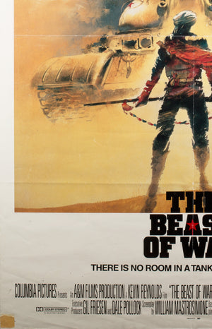 The Beast of War 1988 UK Quad Film Poster - Signed by Vic Fair - detail