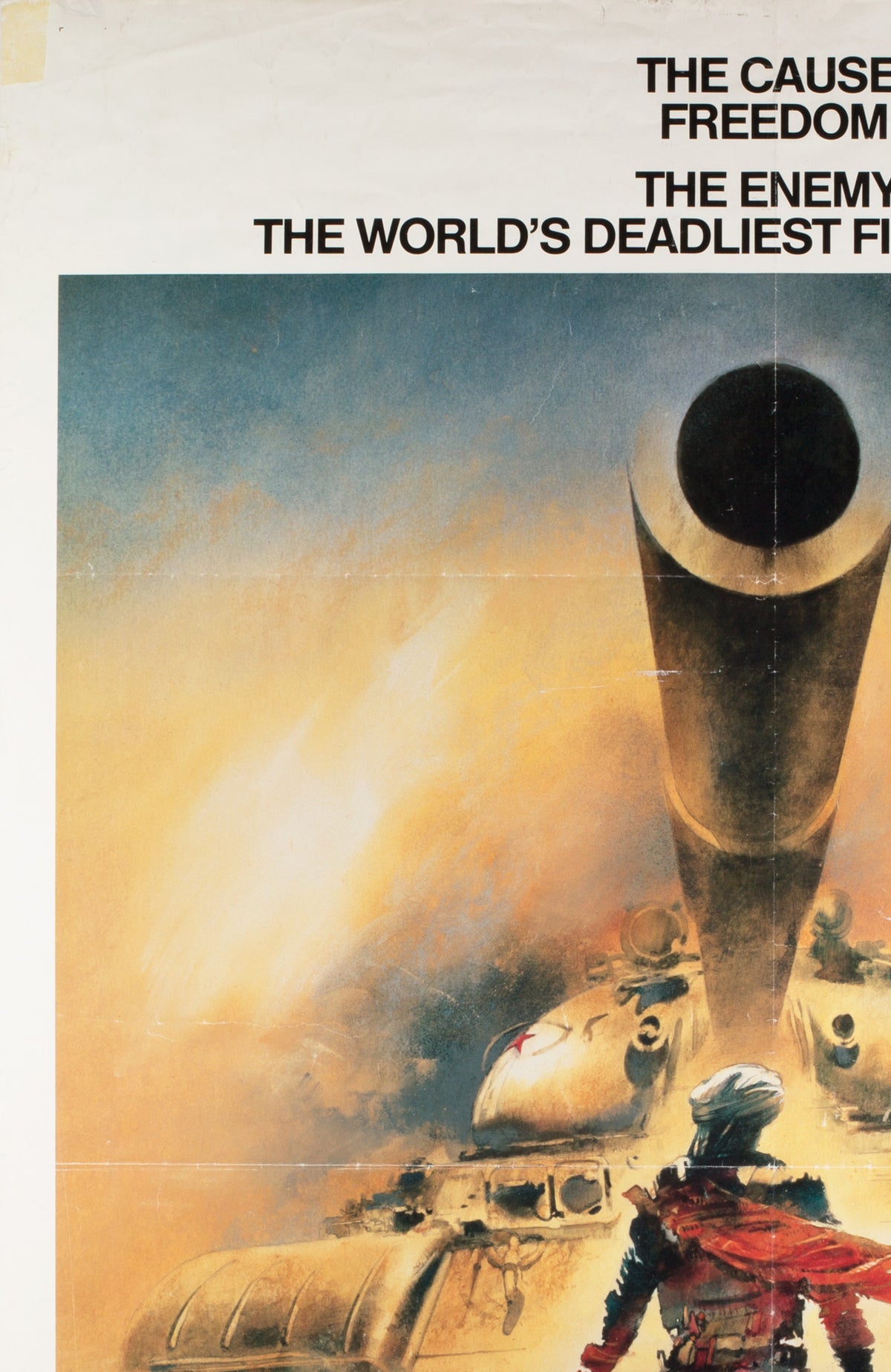 The Beast of War 1988 UK Quad Film Poster - Signed by Vic Fair - detail