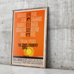 The Big Country 1958 US 1 Sheet Style B Film Poster, Saul Bass