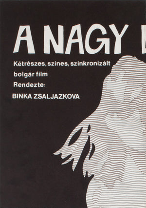 The Big Night Bathe 1981 Hungarian 1/2 Sheet Film Poster, Zoltan Kalmanchey