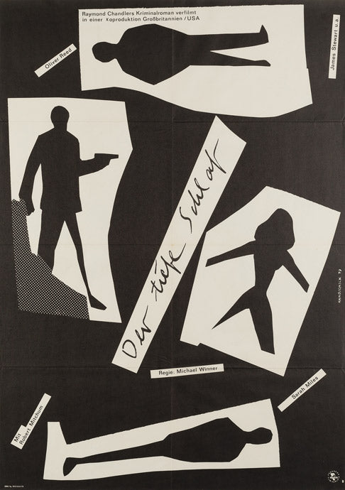 The Big Sleep 1979 East German Style B film movie poster