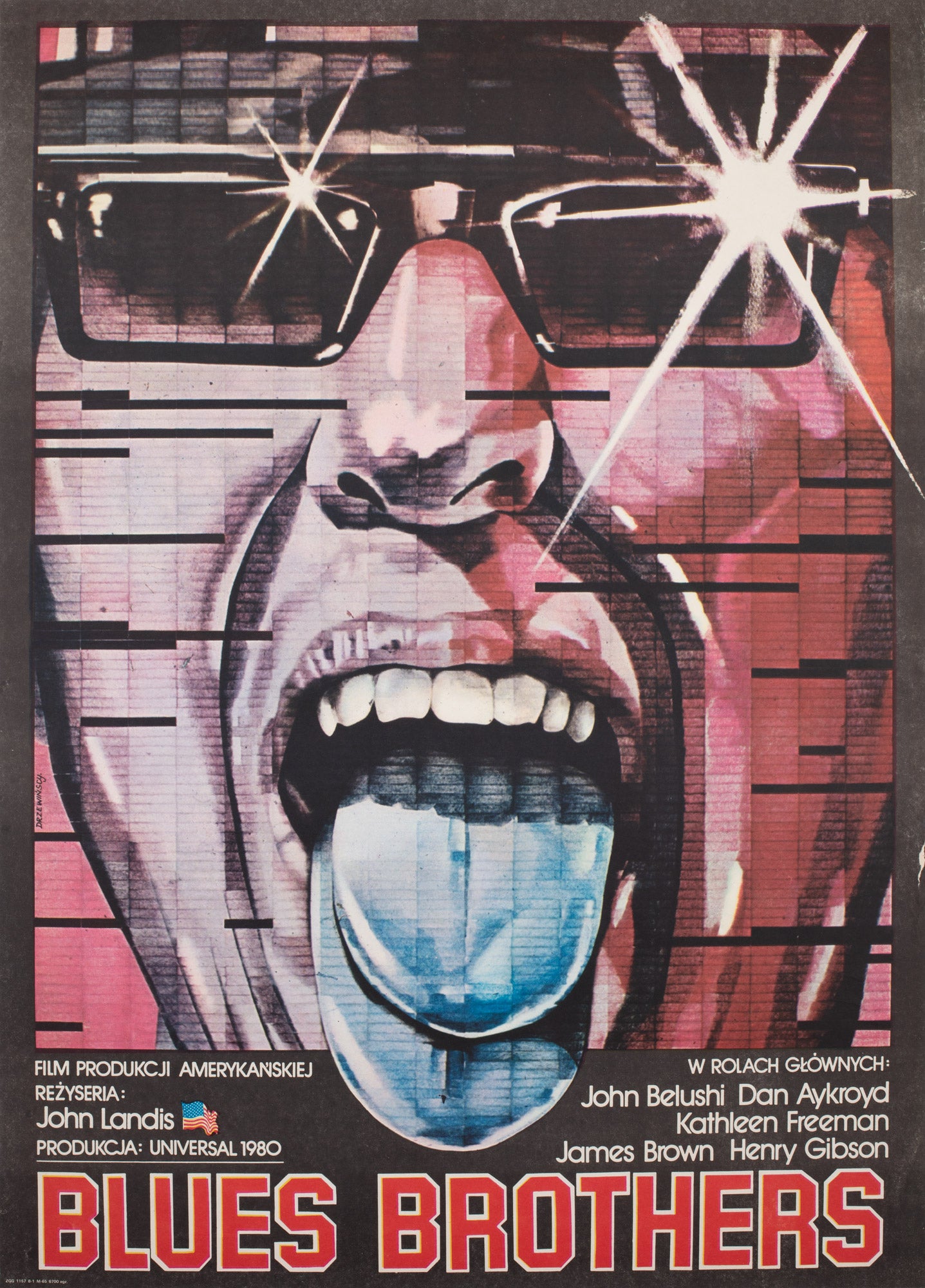 The Blues Brothers 1982 Polish B1 Film Poster, Drzewinski