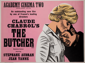 The Butcher 1972 Academy Cinema UK Quad Film Poster, Strausfeld