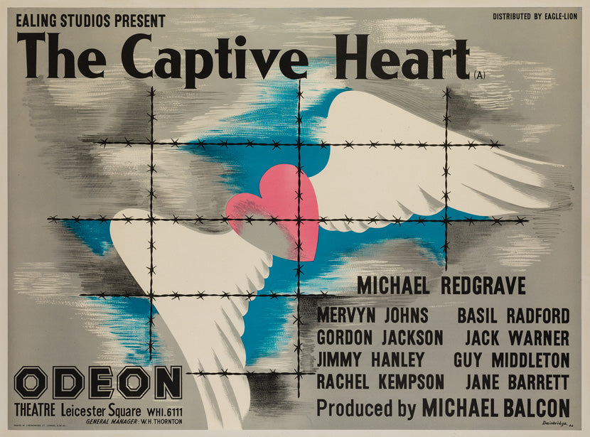 The Captive Heart 1946 UK Quad original film movie poster