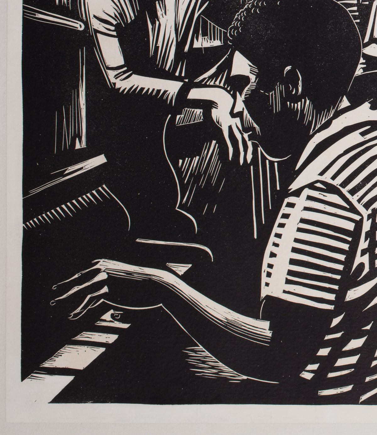 The Connection 1962 UK Quad Film Movie Poster, Peter Strausfeld - detail 