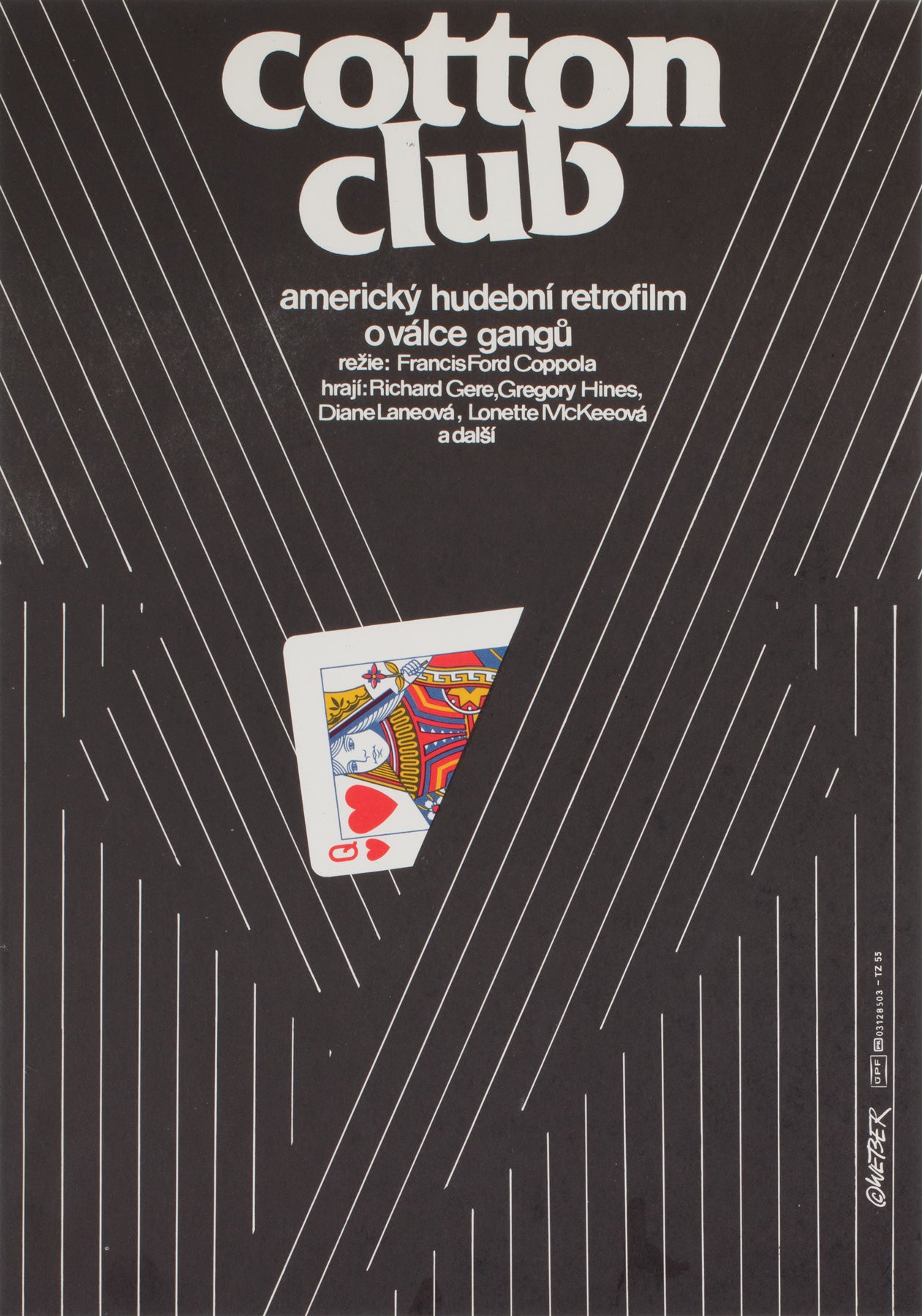 The Cotton Club 1984 Czech A3 Film Movie Poster, Jan Weber