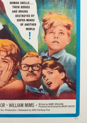 The Day Mars Invaded Earth 1963 US 1 Sheet Film Poster - detail 1