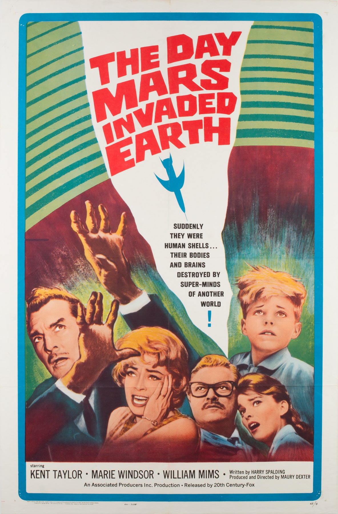 The Day Mars Invaded Earth 1963 US 1 Sheet Film Poster
