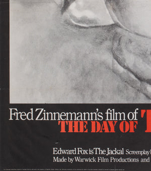 The Day of the Jackal 1973 UK Quad Film Movie Poster, Leonard - detail