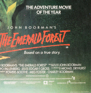 The Emerald Forest 1985 UK Quad - Signed by Vic Fair