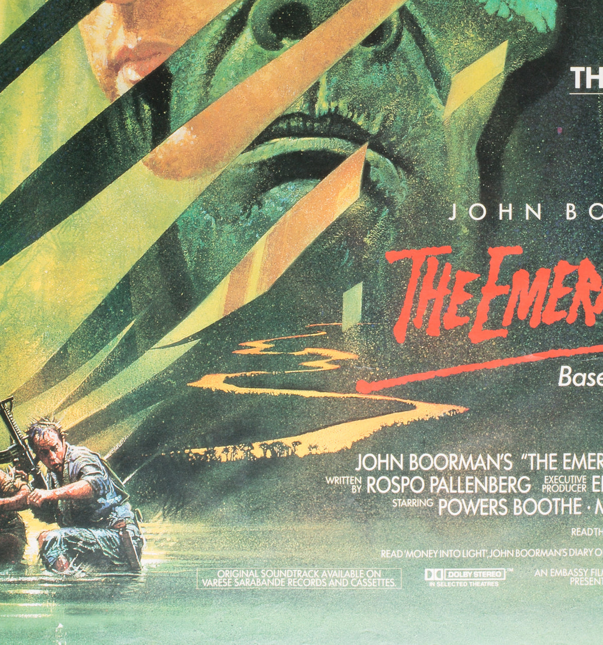 The Emerald Forest 1985 UK Quad - Signed by Vic Fair