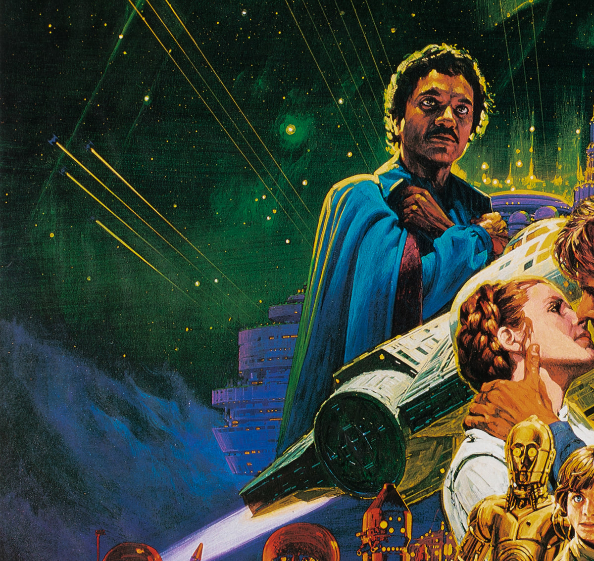 The Empire Strikes Back 1980 Japanese B2 Snow Style Film Movie Poster, Noriyoshi Ohrai - detail