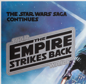 Copy of The Empire Strikes Back 1980 UK Quad Black Title Style Film Poster, Jung - detail