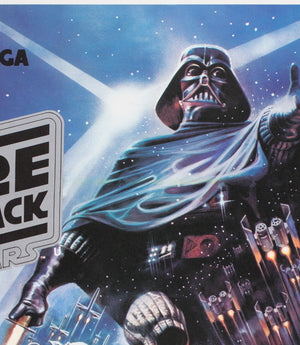 Copy of The Empire Strikes Back 1980 UK Quad Black Title Style Film Poster, Jung - detail