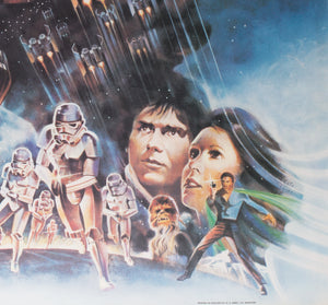 Empire Strikes Back 1980 UK Quad Film Poster - Detail