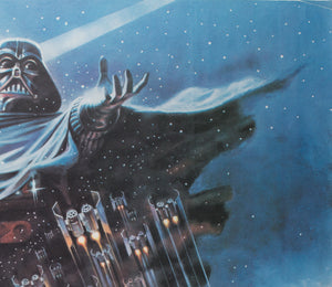 Empire Strikes Back 1980 UK Quad Film Poster - Detail